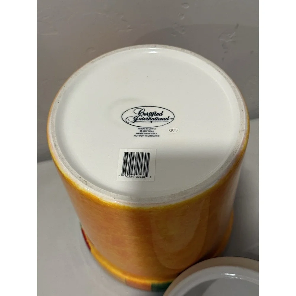 Vintage Certified International Caliente Canister Joy Hall Chili Pepper Ceramic